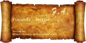 Fucskó Anita névjegykártya