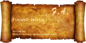 Fucskó Anita névjegykártya
